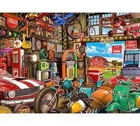 Vermont Christmas Company Puzzle Antiques Garage 1000 pièces - Puzzle à thème vintage pour adultes et familles