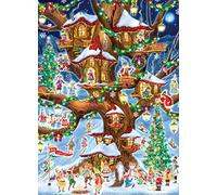 Vermont Christmas Company Puzzle de 1000 pièces avec cabane d'arbres