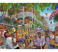Vermont Christmas Company Puzzle de la Nouvelle-Orléans 1000 pièces - Entièrement emboîtables et de Forme aléatoire - Grande Taille 76,2 x 61 cm