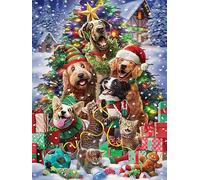 Vermont Christmas Company Puzzle de Noël 550 pièces - Puzzle de Vacances avec pièces de Forme aléatoire et emboîtables - 61 x 45,7 cm