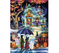 Vermont Christmas Company Puzzle effrayant nuit - Puzzles d'Halloween de 1000 pièces pour adultes avec pièces de forme aléatoire - Puzzles d'Halloween entièrement emboîtables de 1000 pièces