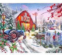 Vermont Christmas Company Puzzle Skaters de Noël 1000 pièces