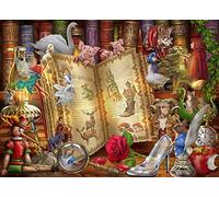 Vermont Christmas Company Puzzle Story Time - 1000 pièces entièrement emboîtables et de forme aléatoire - Puzzles de conte de fées pour adultes (68 x 49 cm)