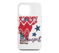 Vermont Floral Chevron Plaid Patrimoine régional Coque pour iPhone 13 Pro Max