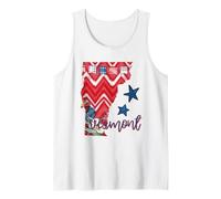 Vermont Floral Chevron Plaid Patrimoine régional Débardeur
