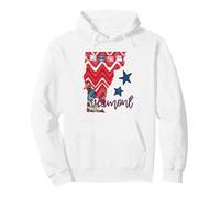 Vermont Floral Chevron Plaid Patrimoine régional Sweat à Capuche