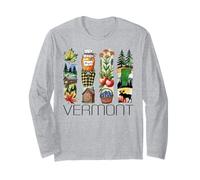 Vermont, illustré, sirop d'érable, Vacances aux États-Unis, Nature Manche Longue