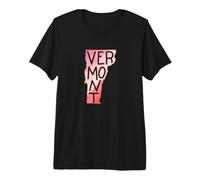 Vermont USA Amérique État T-Shirt Haut de Gamme