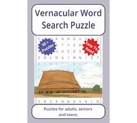 Vernacular Word Search Puzzle: Word searches about Vernacular, with easy to read print | 6 x 9 inches. 110 pages | 50+ puzzles _ Gifts for Vacations, Holidays.