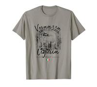 Vernazza Ligurie Riviera Italienne Drapeau Souvenirs T-Shirt