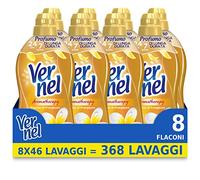 Vernel Aromatherapy Charme de Frangipani, Adoucissant Machine à Laver Concentré, Sensation de Parfum comme juste lavé, 8 x 46 lavages, total 368 lavages