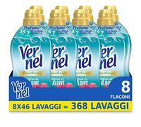 Vernel Aromatherapy désir de Maldives, adoucissant machine à laver concentré, sensation de parfum comme fraîchement lavé, 8 x 46 lavages, total 368 lavages