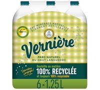 VERNIERE - Eau Minérale Naturelle Gazeuse 6X1.25L - L'unité