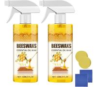 Vernis à Bois à La Cire D'abeille Pour Sols Et Meubles, Spray D'entretien Et Restaurateur De Cire D'abeille Naturelle, Spray Micromoléculaire Naturel - Multi-Usages (B-2PCS)