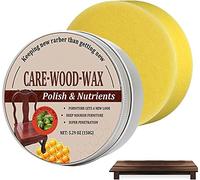 Vernis à bois naturel, polissage à l'huile de cire, polissage multi-usages pour meubles, pour nettoyer le bois et polir l'entretien des meubles, redonne une finition brillante (150G)