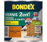Bondex Vernis Protège et Embellit le Bois Satin 0,25 l Chêne doré
