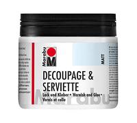 Vernis à craqueler Marabu, Medium Vernis et Colle, Mat, 500 ML Transparent