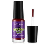 Vernis à dents rouge maquillage Halloween, Peinture pour dents rouge, Maquillage SFX cinéma carnaval sang dents pourrissantes, Sang artificiel vampire costume zombie clown, Séchage rapide, Durable ne