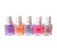 CREATE IT - Set de 5 vernis à ongles confettis pailletés pour enfant fille dès 6 ans - 84147