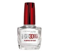 Vernis à ongle - Gemey Maybelline - Top Coat Effet Gel 3D - Tient 10 jours - Filtre anti-UV - Brosse large
