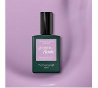 Vernis à ongle - Green Flash LISA LILAS 15ml - Couleur mauve - Effet bonne mine - Tenue jusqu'à 10 jours