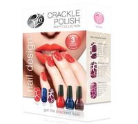 Vernis à ongle - RIO - Kit vernis craquelé party - Noir - 3 étapes - Effet craquelé