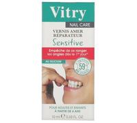 Vernis à ongle - Vitry - Vernis Amer Réparateur Sensitive - Incolore - 10ml - Répare et protège les ongles