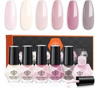 Vernis À Ongles,6 Pcs Vernis À Ongles Lot Brillant Séchage Rapide Brun Nude Rose Gris,À Base D'eau Vernis Lot,Vernis Gel Diy Nail Art Manucure,Cadeau Pour Les Femmes
