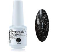 Vernis À Ongles 8ml Semi-Permanent Soak-Off Uv Led Nail Art Manucure Base Top Coat Vert Armée Paillette #1549