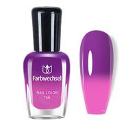 Vernis à ongles à base d'eau nacré rouge longue durée - Vernis à ongles non toxique à base d'eau - Vernis à ongles à base d'eau qui change de couleur