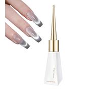 Vernis À Ongles À Gel Sec Rapide | Vernis À Ongles De Manicure Holographique | Coupe De Finition De Salon Décorative | Glue De Manucure | Durable | Coat De Finition Créatif | Application Facile | Blan