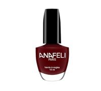 Vernis à Ongles ANAFELI - Bordeaux n° M10 - Pinceau large pour une application facile