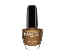 Vernis à Ongles ANAFELI - Brun Doré n° 50 - Pinceau large pour une application facile