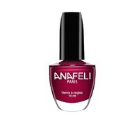 Vernis à Ongles ANAFELI - Pourpre életrique n° 37 - Pinceau large pour une application facile