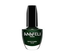 Vernis à Ongles ANAFELI - Vert sapin n° 107 - Pinceau large pour une application facile