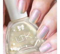 Vernis à ongles blanc nacré - Vernis à ongles brillant à séchage rapide - Vernis à ongles blanc brillant avec finition crémeuse - Résistant aux puces et couleur des ongles - Pour bricolage et manucure
