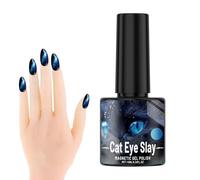 Vernis à ongles bleu réfléchissant - Vernis à ongles gel bleu à paillettes - Vernis à ongles gel holographique pour salon de manucure avec minuscules paillettes bleues - Brillance délicate - Longue