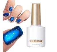 Vernis À Ongles Bleu | Revêtement Brillant Scintillant Lustre 10ML | Vernis À Ongles Bleu - Pour Adolescent Famille Dame Petite Amie Débutant Manucure Fête Voyage Scène Performance Photo