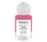 Vernis à Ongles Blush Rose Velour 10ml - Soin 2 en 1 Réparateur & Fortifiant | INNOXA Paris 1920 - Teinte Rose Veloutée Naturelle pour Ongles Sensibles