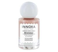 Vernis à Ongles Bronzeur Sable Doré 10ml - Soin 2 en 1 Éclat & Fortification | INNOXA Paris 1920 - Teinte Dorée Lumineuse pour Ongles Sensibles