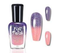 Vernis à ongles changeant - Rose et bleu contrôlé par la température - 7 ml - Longue durée, séchage rapide - Sans lampe UV - Pour