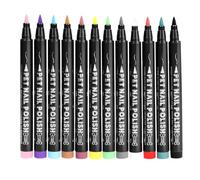 Vernis à ongles chiot - Stylo de vernis à ongles pour chien - Ensemble de peinture sans danger pour les chiens | 12 marqueurs de peinture sans danger pour les animaux de compagnie | Stylos pour chiens