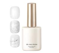 Vernis à Ongles - Colle à Ongles à Tenue Longue,15 ml de Vernis de Couleur Blanc Perle - Pour les Femmes et les Filles, les Amateurs de DIY, la Manucure, la Pédicure et le Salon à Domicile