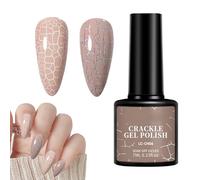 Vernis à ongles craquelé - Vernis gel à haute pigmentation, longue durée de 7 m, effet éclatant, séchage rapide pour femme, rassemblement de vacances, bal de fin d'année | Décoration d'ongles, cadeau,