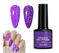 Vernis à ongles craquelé - Vernis gel à haute pigmentation, longue durée de 7 m, effet éclatant, séchage rapide pour femme, rassemblement de vacances, bal de fin d'année | Décoration d'ongles, cadeau,