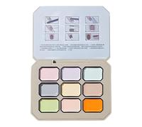 Vernis à ongles crémeux coloré SE Gel crème durable Palette solide durable avec 9 couleurs Facile à utiliser Application sans bulles Parfait pour le bricolage C