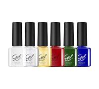 Vernis à ongles de Noël - Séchage rapide - 6 couleurs - Gel de Noël durable - Pour festival, manucure, salon, maison, voyage, mariage, spa, toilettage, fête, été