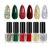 Vernis À Ongles De - Vernis À Ongles Gel De La Collection, Fournitures De Beauté À Séchage Rapide 6 Couleurs, Verns À OngleEs Gel D'hiver | Pour Festival Salon Maison Voyage Mariage Marié