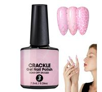 Vernis À Ongles Effet Gel Craquelé, Vernis À Ongles Longue Durée À Séchage Rapide, Huile De Trou De Crépitement À Motifs De Crépitement, Décoration Élégante D'huile De Ongle
