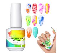 Vernis à ongles en gel en floraison, gel en fleurs - 15 ml UV LED Aquarelle à imprimé floral Fingernail - Vernis à ongles portable avec effets de propagation pour petite amie, femme, amie, sœu